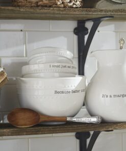 Mud Pie Margarita Pitcher Set, White 15 71WurKGlPvS