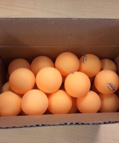 KEVENZ 60-Pack 3 Star Ping Pong Balls, 40+mm Advanced Table Tennis Ball, Bulk Outdoor Ping Pong Balls, Orange A, Orange, 60-Pack 24 71WuuTpelL