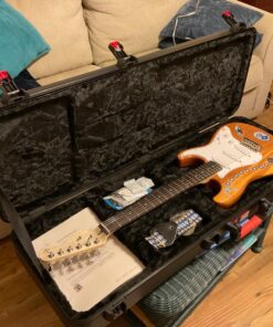 Gator Cases Molded Flight Case For Strat/Tele Style Electric Guitars With TSA Approved Locking Latch (GTSA-GTRELEC) 41 71WwlnDAfeL