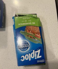 Ziploc Sandwich and Snack Bags, Storage Bags for On the Go Freshness, Grip 'n Seal Technology for Easier Grip, Open, and Close, 90 Count 27 71Wxw K3RgL