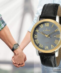 Peugeot Men's Mechanical Hand Wind Dress Watch - Stainless Steel Case w.Leather Band Black 6 71WxyDvavL