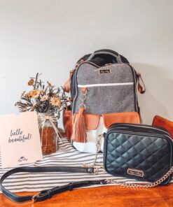 Itzy Ritzy Diaper Bag - Large Capacity Boss Backpack Diaper Bag Featuring Bottle Pockets, Changing Pad, Stroller Clips & Comfortable Straps, Coffee And Cream Large (Pack of 1) Coffee & Cream 73 71Wy8PJqedL