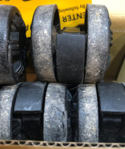 Office Chair Wheels Replacement Set of 5 - NO MORE CHAIR MATS - Office Chair Casters for HARDWOOD FLOORS - Smooth Rolling, Soft Rubber Desk Chair Wheels, Rollerblade Style Computer Chair Caster Wheels 37 71WynHuWsEL