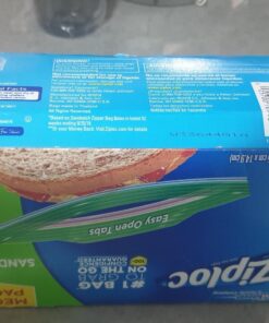 Ziploc Sandwich and Snack Bags, Storage Bags for On the Go Freshness, Grip 'n Seal Technology for Easier Grip, Open, and Close, 280 Count 33 71X 2PqIhlL