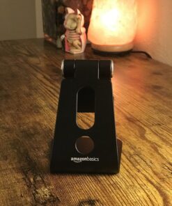 Amazon Basics Adjustable Aluminum Cell Phone Desk Stand for iPhone and Android, Black 40 71X 3q4yZEL