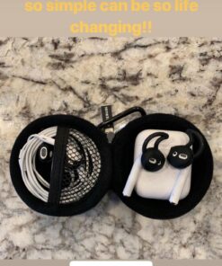 EarBuddyz 2.0 Ear Hooks and Covers Accessories Compatible with Apple AirPods 1 & 2 or EarPods Headphones/Earphones/Earbuds (3 Pairs) (Black) Black 37 71X qQ12nPL