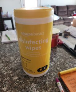 Amazon Basics Disinfecting Wipes, Lemon & Fresh Scent, Sanitizes, Cleans, Disinfects & Deodorizes, 255 Count (3 Packs of 85) (Previously Solimo) (Packaging May Vary) 85 Count (Pack of 3) 3 Pack--2 Lemon, 1 Fresh 31 71X0Z9VKSL