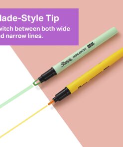 SHARPIE Highlighter, Clear View Highlighter with See-Through Chisel Tip, Stick Highlighter, Assorted, 8 Count 8 Count (Pack of 1) 31 71X0qsQUeRL