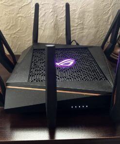 ASUS ROG Rapture WiFi 6 Wireless Gaming Router (GT-AX11000) - Tri-Band 10 Gigabit, 1.8GHz Quad-Core CPU, WTFast, 2.5G Port, AiMesh Compatible, Included Lifetime Internet Security, AURA RGB AX11000 | WiFi 6 | 2.5G Port 45 71X18ATGdmL