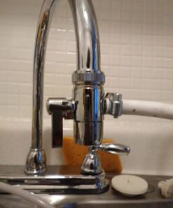 Malida diverter valve for counter top Water Filters Faucet Adapter, 1/2 inch female thread with push on 1/4 inch tubing. 8 71X1oqvDefL