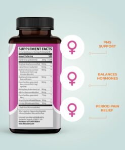 PreMense-T - Proactive PMS Relief Supplement - Support for Hormonal Imbalance, Bloating, Cramping & Breast Tenderness - Ginger, Crampbark, Dong Quai, Chasteberry & Vitamin B6-60 Capsules 11 71X1qDwN AL