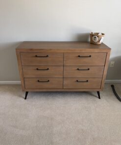 Evolur Stilnovo Mid Century Double Dresser, Sugar Cane (928-SC) , 52x18x35 Inch (Pack of 1) 19 71X2KOYrGrL
