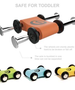 Alternative view of Toddler Toys for 1 2 Year Old Boy and Girl Gifts Wooden Race Track Car Ramp Racer with 4 Mini Car