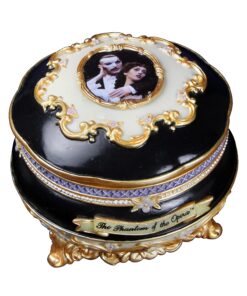 The San Francisco Music Box Company Phantom and Christine Hinged Trinket Box 11 71X35QD7SKL