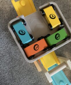 Toddler Toys for 1 2 Year Old Boy and Girl Gifts Wooden Race Track Car Ramp Racer with 4 Mini Car 24 71X38sXyUjL