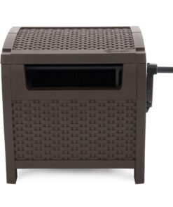 Suncast 175 ft. Wicker Style Resin Hose Hideaway with Hose Guide, Java 1 Pack 13 71X3O4i5vGL