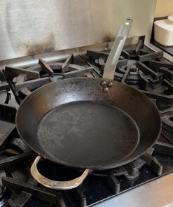 de Buyer MINERAL B Carbon Steel Fry Pan - 12.5” - Ideal for Searing, Sauteing & Reheating - Naturally Nonstick - Made in France 12.5" 34 71X3vYkaGGL 1