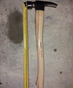 ESTWING Sure Strike California Framing Hammer - 25 oz Straight Rip Claw with Milled Face & Hickory Wood Handle - MRW25LM Magnet 42 71X4UZUaBbL