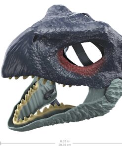 Mattel Jurassic World Dominion Therizinosaurus Dinosaur Mask with Opening Jaw, Costume and Role-Play Slasher Dino Mask 22 71X4hOE92L 1