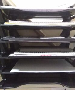 Officemate Recycled Desk Tray, Side Load, 15 1/8 x 8 7/8 x 15, Letter/A4, 6/PK (26212) 37 71X5J1dF 8L