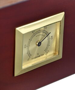 La Cubana Cherry Wooden Cigar Humidor with Golden Metal Holds up to 50 Cigars 9 71X5NfjWkL