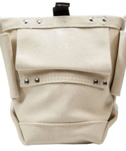 Klein Tools 5416OCTO Tool Bag, Bull-Pin and Bolt Pouch, No. 4 Canvas with Tunnel Connection, 5 x 5 x 9-Inch 9 71X5jtIndoS