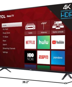 TCL 43S425 43 Inch 4K Ultra HD Smart ROKU LED TV (2018) 43 in TV only 32 71X6kO RhxL