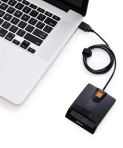Saicoo DOD Military USB Common Access CAC Smart Card Reader, Compatible with Mac OS, Win (Horizontal Version) Cac Card Reader V1 23 71X6mWql5oL