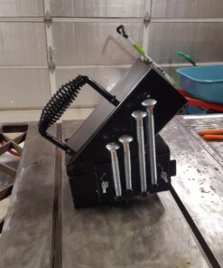 Island Outdoor, LLC 5-3/8" Stainless Spring Handle with 1/2" Steel Rod (6" Wide, 3.5" Tall) - Weld ON 32 71X78SMu6xL