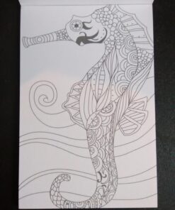 Color Therapy Coloring Books for Adult Relaxation DIY Stationery Cards Set with 32 Designs Coloring Stationery Note Cards Postcards, Hand Drawn Hand Written Greeting Card 54 71X84HU82WL