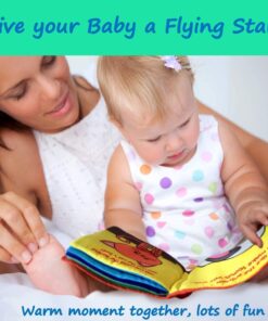 ToBe ReadyForLife Stimulating Baby Books 0-6 Months and 6-12 Months Infants | Crinkle Books for Babies Makes Great Toys Gift for 1 Year Old | Soft Cloth Animals Baby Books for Baby Gift Blue 31 71X8LzuKuuL