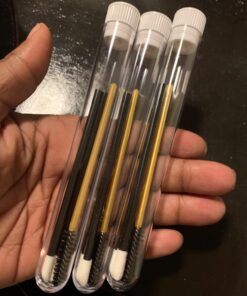 SEOH 16 X 125mm Plastic Test Tubes with Caps, 25 Pack 16 71X8gFa3BL