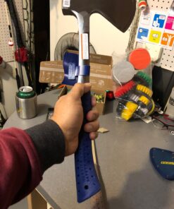 ESTWING Camper's Axe - 16" Hatchet with Forged Steel Construction & Shock Reduction Grip - E44A 16" (Inches) Blue 46 71X99gvMRqL 1