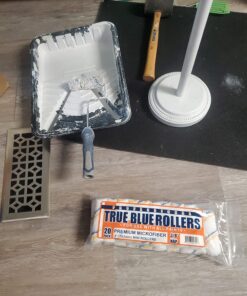 True Blue 4" Professional Paint Roller Covers, 4 Inch, Best for All Types of Painting Surfaces, Refill Bulk Pack (20, 3/8" Nap) 20 15 71X9X57y pL