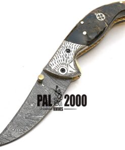 PAL 2000 KNIVES Damascus Folding Knife - Handmade Damascus Steel Knife - Damascus Pocket Knife (9150) 9150 15 71X9oSSjk4L