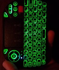 Mini Keyboard,Rii X8 Portable 2.4GHz Mini Wireless Keyboard Controller with Touchpad Mouse Combo,8 Colors RGB Backlit,Rechargeable Li-ion Battery for Google Android TV Box, PS3, PC, Pad,Nvidia Shield 46 71XA0NcsOsL