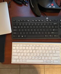 Bluetooth Keyboard, iClever DK03 Wireless Keyboard Multi-Device Keyboard, Dual Mode (Bluetooth 4.2 + 2.4G) Ultra-Slim Full-Size Keyboard for Mac, iPad, Apple, Android, Windows, Connect Up To 3 Devices 36 71XAK2OsgL