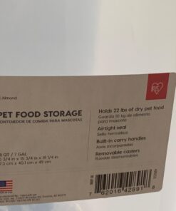 IRIS USA 67 Quart Airtight Pet Food Storage Container Clear/White 55 lbs 43 71XBHbSzwsL