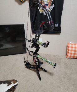 TRUGLO Bow Jack Lightweight Durable Portable Folding Bow Stand for Bowhunting w/Integrated Finger Tabs & Overmolded Rubber Grips Standard Leg (7.5 in); Standard Limb (2.75 in) 44 71XBnlzdLBL