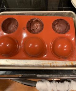 BAKER DEPOT Silicone mould for Hot Chocolate Bomb Dome Mousse desert Cake Decorating Tool Baking DIY Mould Set of 3 37 71XCqRMLQyL