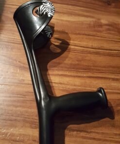 Vive Forearm Crutches (Pair) - Adjustable, Lightweight Arm Crutches Forearm for Adults - Ergonomic Arm Crutch Cuff and Comfortable Handles - Heavy Duty Crutches Non Slip Skid Replaceable Rubber Tips Black 27 71XD91YFSmL