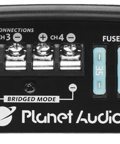 Planet Audio TR2400.4 4 Channel Car Amplifier - 2400 Watts, Full Range, Class A/B, 2/4 Ohm Stable, Mosfet Power Supply, Bridgeable 2400 Watt 4-Channel 12 71XDW436s6L