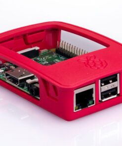 Raspberry Pi RASPBERRY-PI3-CASE Official Raspberry Pi 3 Case, Red/White Single 28 71XE1qhHJPL