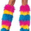 Leg Avenue Costumes Striped Neon Furry Warmers One Size Multicolor 21 71XF0nXsYCL