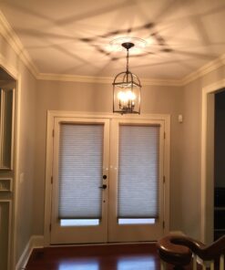 Progress Lighting Piedmont Collection Four-Light Cage Entry Light, Antique Bronze 13-3/8-Inch Width x 20-3/8-Inch Height 45 71XFMlQNuIL 1