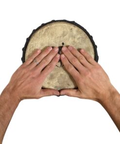 Classic Heartwood Djembe Drum - 9"x 18", Hand-carved, Solid-wood, Goat-skin, from Ghana 25 71XGCVEH57L