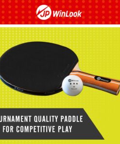 JP WinLook Ping Pong Paddles Sets - Portable Table Tennis Paddle Set with Ping Pong Paddle Case & Ping Pong Balls. Premium Table Tennis Racket Player Set for Indoor & Outdoor Games Red/Black 4 Paddle Set 30 71XGq3 CMhL