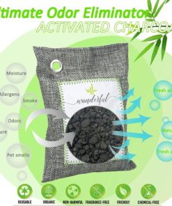 Activated Bamboo Charcoal Odor Absorber for Home, Nature Fresh Air Purifier Bags for Strong Odor Room Car and Shoes, Closet Freshener for Clothes 8 Packs 15 71XHASxvzZL