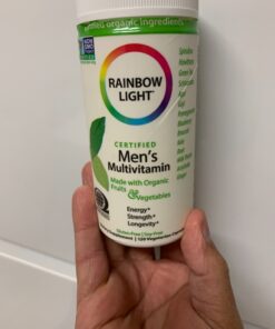 Rainbow Light Multivitamin for Men, Vitamin C, D & Zinc, Probiotics, Men's Multivitamin Provides High Potency Immune, Heart, & Liver Support, Non-GMO, Vegetarian, 120 Tablets 46 71XHSoA7BZL 1