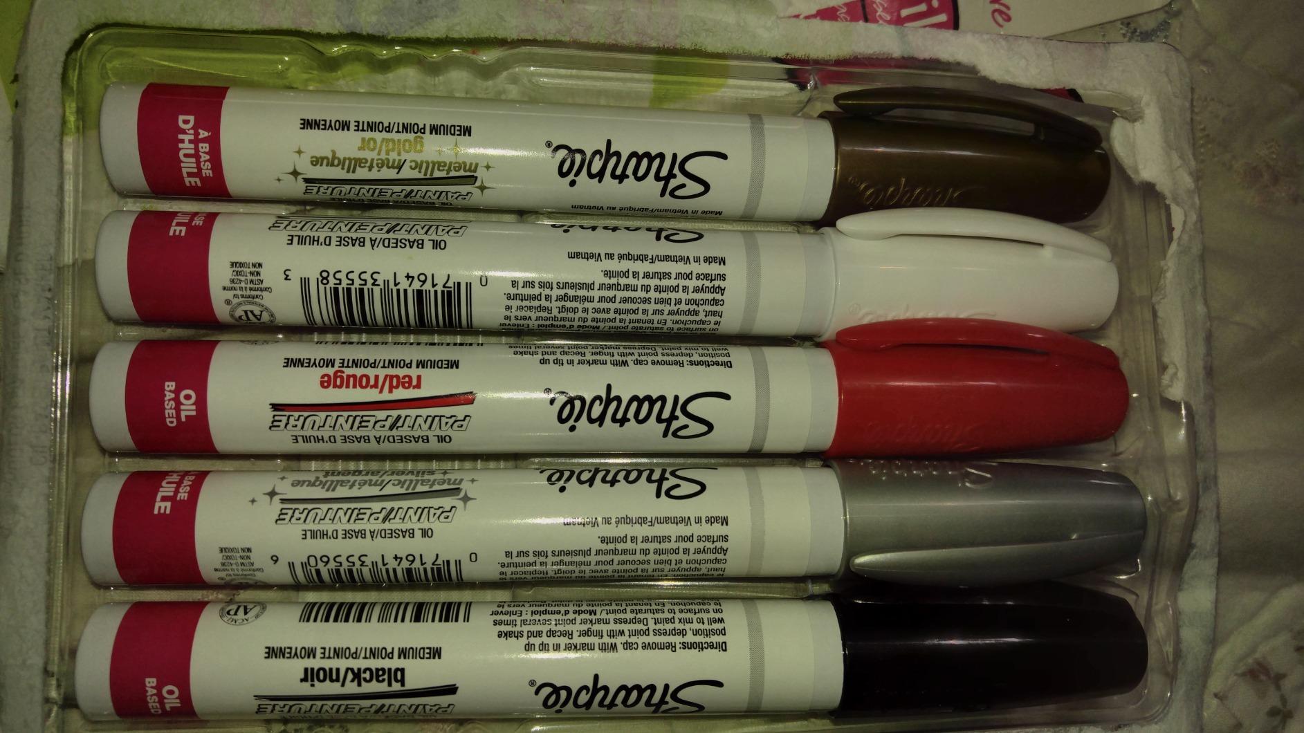 SHARPIE Oil-Based Paint Markers, Medium Point, Assorted & Metallic Colors, 5 Count - Great for Rock Painting 24 SHARPIE Oil-Based Paint Markers, Medium Point, Assorted & Metallic Colors, 5 Count - Great for Rock Painting - Image 24